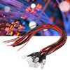 50Pcs Diode Wired Light Emitting Round Head High Brightness In