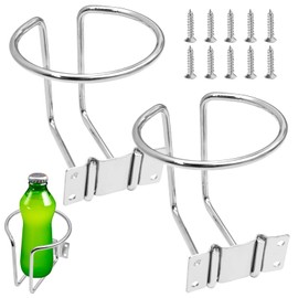 2 pcs Boat Cup Holder,Stainless Steel Boat Ring Cup Drink Holder for Beverage Bottles Cans Mugs Marine Yacht Truck RV Car Trailer Hardware