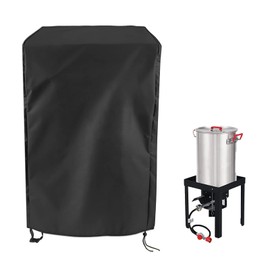Guisong Turkey Fryer Cover, Waterproof Crawfish Boiler Cover for Most 30QT Outdoor Deep Fryer, Protective Seafood Boil Pot Covers for Seafood Boil Pot and Burner kit-15.7" D x 15.7" W x 29.9" H
