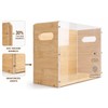 Poeuai 2 Pack Premium Thickened Bamboo Desktop Hanging File Organizer