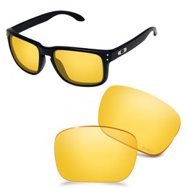 AOZAN ANSI Z87.1 Replacement Lenses For Oakley Holbrook OO9102 Sunglasses - HI-DEF Yellow