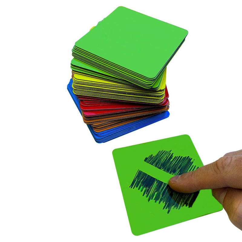 Dry Erase Magnets Set - 50 Pack includes Marker -