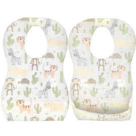 iWheat Disposable Baby Meal Aprons Disposable Waterproof Bibs Bibs Bibs Type Bibs Baby Meal Aprons Kids Meals Waterproof Baby Bibs Aprons Outings Aprons Portable Convenient No Washing Needed, Pack of 60