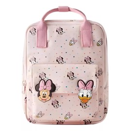 Mochila Escolar Infantil Mouse Y Daisy Duck Para Niños Y Niñas Pañalera, Mochila con personajes Minnie y Daisy, Bolso con correas ajustables de hombro