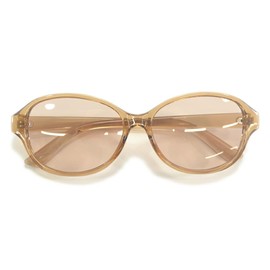 MERRY PLEASURE Sunglasses, Polarized Dimming, Ultra Lightweight, Men's, Women's, UV Protection, Date Glasses, Oval, Colored, Light Color, Colored Lenses, CLEAR.BROWN x Lt.BROWN