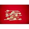 Rice Tea Spoons - Set of 6 - Hearts Print
