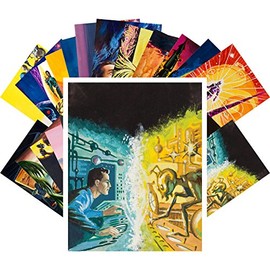 Vintage PostCards 24 pcs Vintage SciFi Comic Book Art Magazine Covers