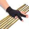 RiToEasysports Open Three Finger Spandex Glove, Snooker Billiard Pool Gloves