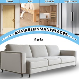 Cat Scratch Furniture Protector - 0.2mm Thick Clear PVC Couch Protector from (7.8inX118in（with 20 Twist Pins）)
