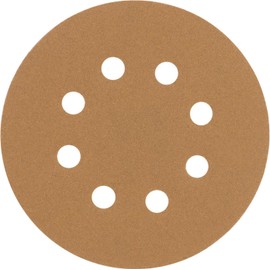 Truper DIRO-512, Disco de lija roto orbital 5", grano 120, 8 orificios