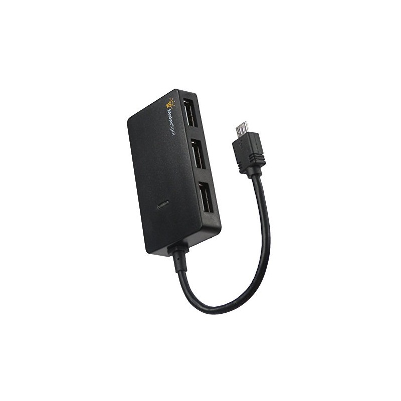 MakerSpot Micro USB OTG Hub for Raspberry Pi Zero 4