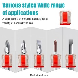 1/4 Hex Shank Bit Holder Set, Including Magnetic Sleeve, Bit Extension Magnetic, Magnetizer, Durable, Suitable for Power Tools and DIY Work (Average Size)