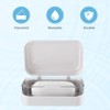 Operitacx Soap Container with Lid and Removable Drainer Portable Plastic