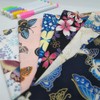 Butterfly Fabric,6 PCS Butterflies Floral Fat Quarters Fabric Bundles,20 x