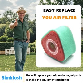 595853 597265 Air Filter With Pre Filter 597266 Fit for Briggs and Stratton Replacement Part# 595853 597265 115P02 115P05 123P02 123P07 123P0B 123P32 125P02 125902 Engines (2 Piece)