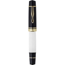 erofa Majohn P139#8 Medium Nib Fountain Pen with Box, Brass Piston System Large Capacity Writing Pen