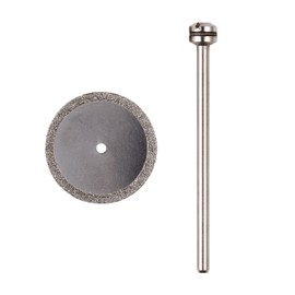 PROXXON No. 28840 Diamond Cutter with Shaft [Blade Diameter 0.8 inch (20 mm), Thickness 0.02 inch (0.6 mm), Shaft Diameter 0.09 inch (2.35 mm)