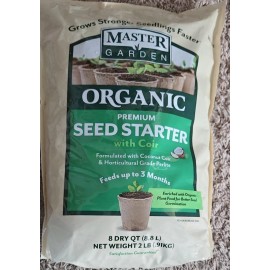 Master Garden NEW ORGANIC PREMIUM Coconut Coir Seed Starter PLANT FOOD PERLITE