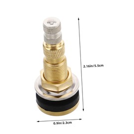 Zerodeko 2pcs Tractor Valve Stem Replacement Heavy Duty Air Valve Stems with All-copper Inflation Nozzle Suitable for Trucks Loaders Agricultural Vehicles Lightweight and Design