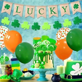 BRZIKWT 50Pcs 12inch Green and Orange Party Balloons with Green Orange Confetti Balloons for Birthday, Baby Shower,Family Parties,Graduation Engagement Decoration