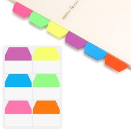 Candcamp 960Pcs Book Tabs Colorful Page Markers Tabs Mini Sticky Tabs 6 Bright Color Index Tabs for Annotating Books Office School Accessories