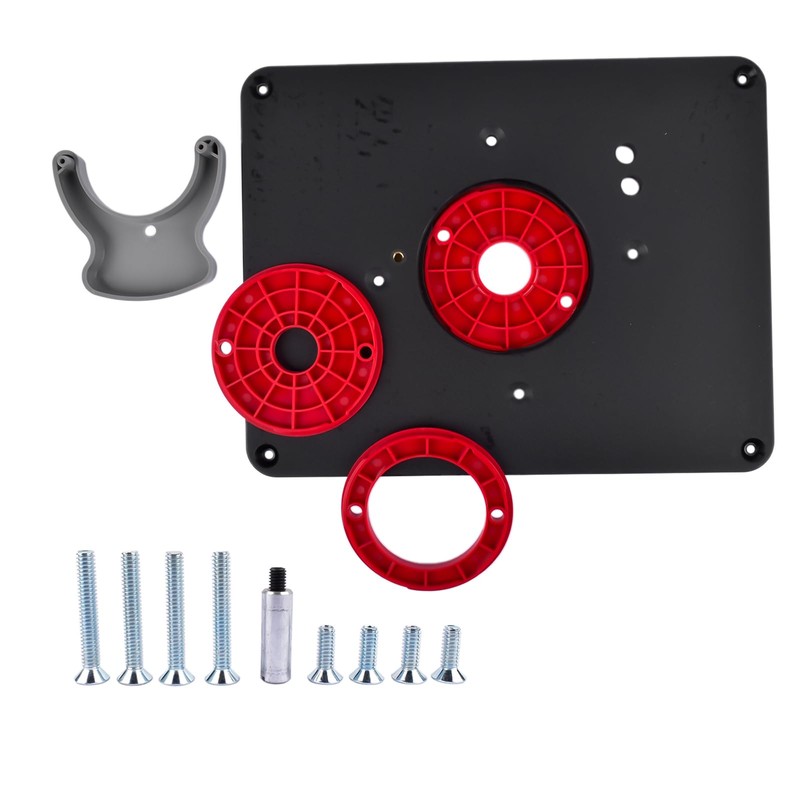 GLOSSY AUTO PARTS Predrilled Router Table Insert Plate Kit Replacement
