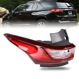 Lochnchn Led Tail Lights Assembly Compatible with Chevy Traverse 2018 2019 2020 2021 Left Driver Side Taillight Rear Lamp with Bulb Replacement 84618033 GM2804130