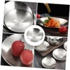 iplusmile Flavor Plate Stainless Steel Sauce Dish Elegant Practical for