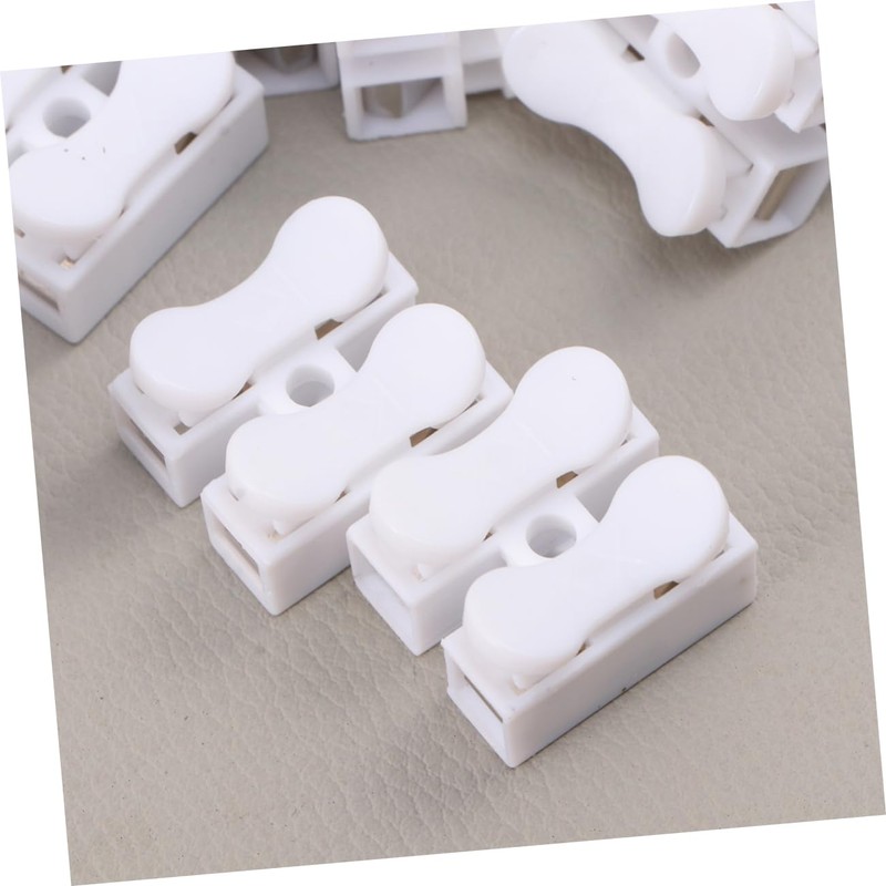 iplusmile 150 Pcs Spring Wire Connectors Gutter End Caps Lamp