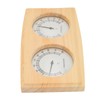 Wooden Thermometer Hygrometer for Sauna Room Double Dial Pointer Type