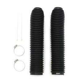 Fork Boots Gaiters - Compatible with Kawasaki KDX200 KDX220R KDX250 KX250 KX500 KLX650 - Black