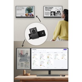 GeChic Quick Release Wall Mount Plate for VESA75 M141E/ M152H/ M161H Mobile Monitors Compatible with VESA 75 Monitor Arms, Wall Brackets, T1S2 Desktop Stands, etc