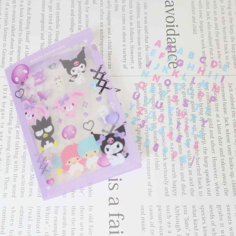 Tees Factory Sanrio Customized File & Sticker Purple H10.5 x