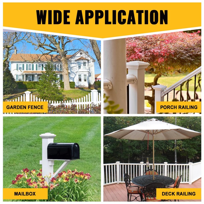 VIVIDA 4" x 4" Vinyl Fence Post Cap (Actual 4"