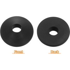 8PCS Toilet seat Fittings - M8 Rubber washers - Durable and Easy to Install - Black Toilet seat stabilisers for Tightening and securing Loose Toilet Seats