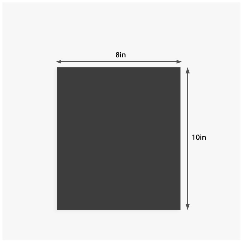Somime 12 Pack Backing Boards Only - 8x10 Uncut Black