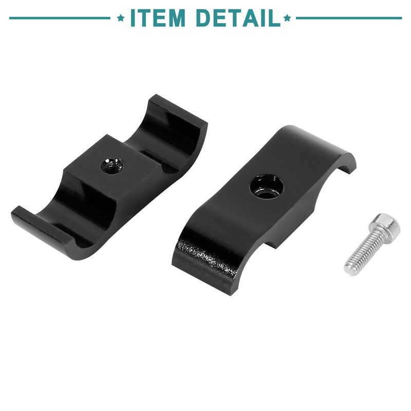 ACROPIX Hose Separator Clamp Car Accessories Black - Set of