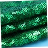 Mikinona Elegant Green Sequin Table Runner Lightweight Party Tablecloth for