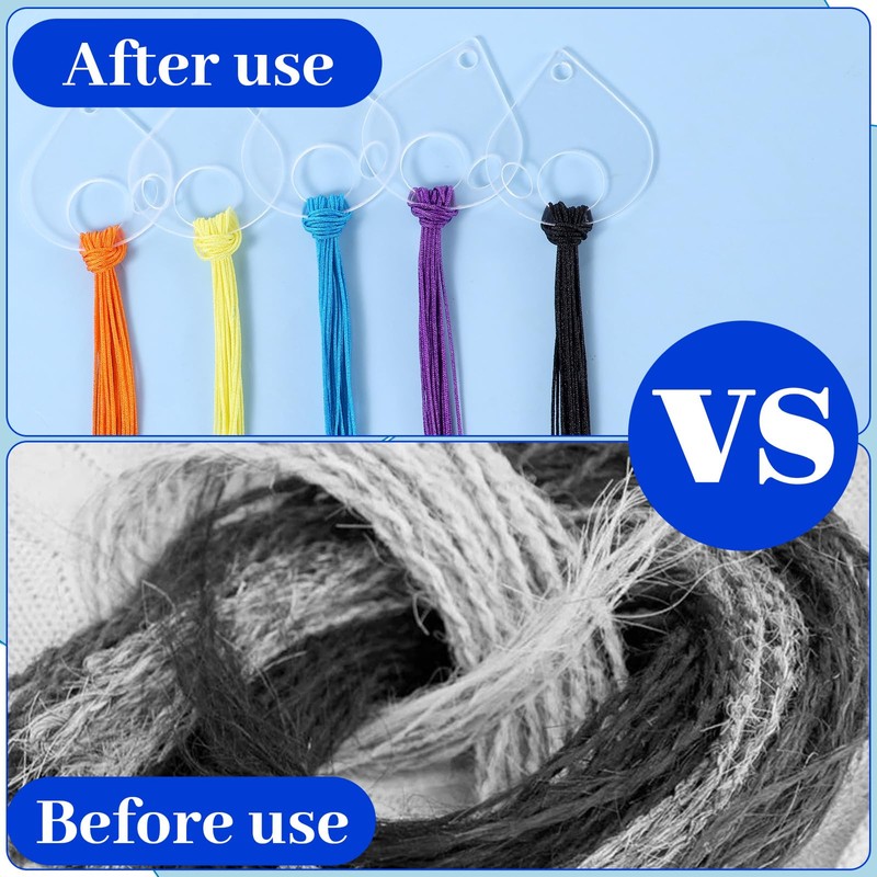 Clear Acrylic Bobbins, 40 PCS Embroidery Floss Organizer Drop Cross