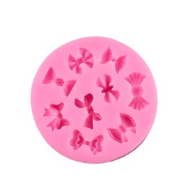 1 Pcs Bow Silicone Molds，Cute Candy Silicones Baking Mold 9-Cavity Chocolate Molds Silicone for Baking Cupcake Toppers, Candy, Cookie, Mousse