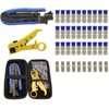 Professional Coax Cable Crimper Kit with Wire Stripper & RG6