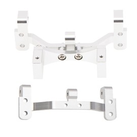 Vgoohobby Metal Tie Rod Pull Rod Base Seat with Servo Bracket Fixed Mount for MN Model D90 D91 D96 D99 MN90 MN99S 1/12 RC Car (Silver)