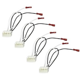 YYTQP 4 PCS Car Door Speaker Wiring Harness, 72-5602 Audio Speaker Wire Cable Compatible with Ford Focus F-150 F-250 EcoSport Mazda 3 CX-5 CX-9 Speakers Adapter Connector Adaptor Plug