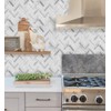 STICKGOO Peel and Stick Tile Backsplash, Grey Herringbone Adhesive Backsplash