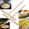 2Pcs Wooden Crepe Maker Pancake Batter Spreader Stick Kitchen Cooking