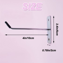 30pcs Wall Mounted Hook Heavy Duty Metal Single Hooks Home Storage Organizer Hanger Stainless Steel Hook Garage Hooks Tool for Garage Shop Retail Office Kitchen Store Display (4in/10cm)