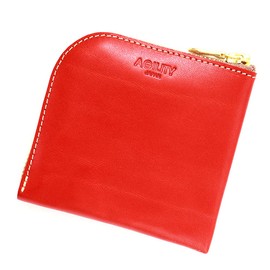 Agility affa "Argenshort II" Bi-Fold Wallet, Short Wallet, Coin Purse, One Action, Leather, Small, red