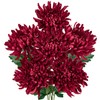 Briful 6'' Large Heads Chrysanthemums Artificial Flowers-Fall Decor 6 Stems