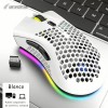 Mouse gamer inalámbrico recargable K-Snake BM600 white