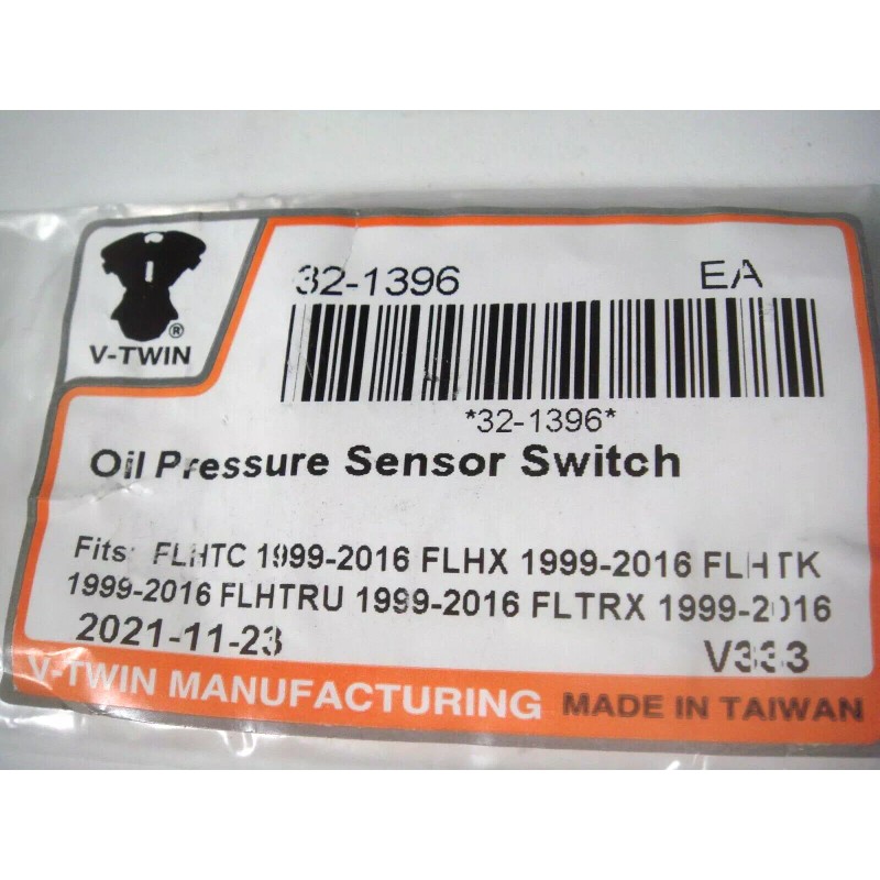 V-Twin Manufacturing Harley Oil Pressure Sensor Switch 99-16 FLHX FLHTC